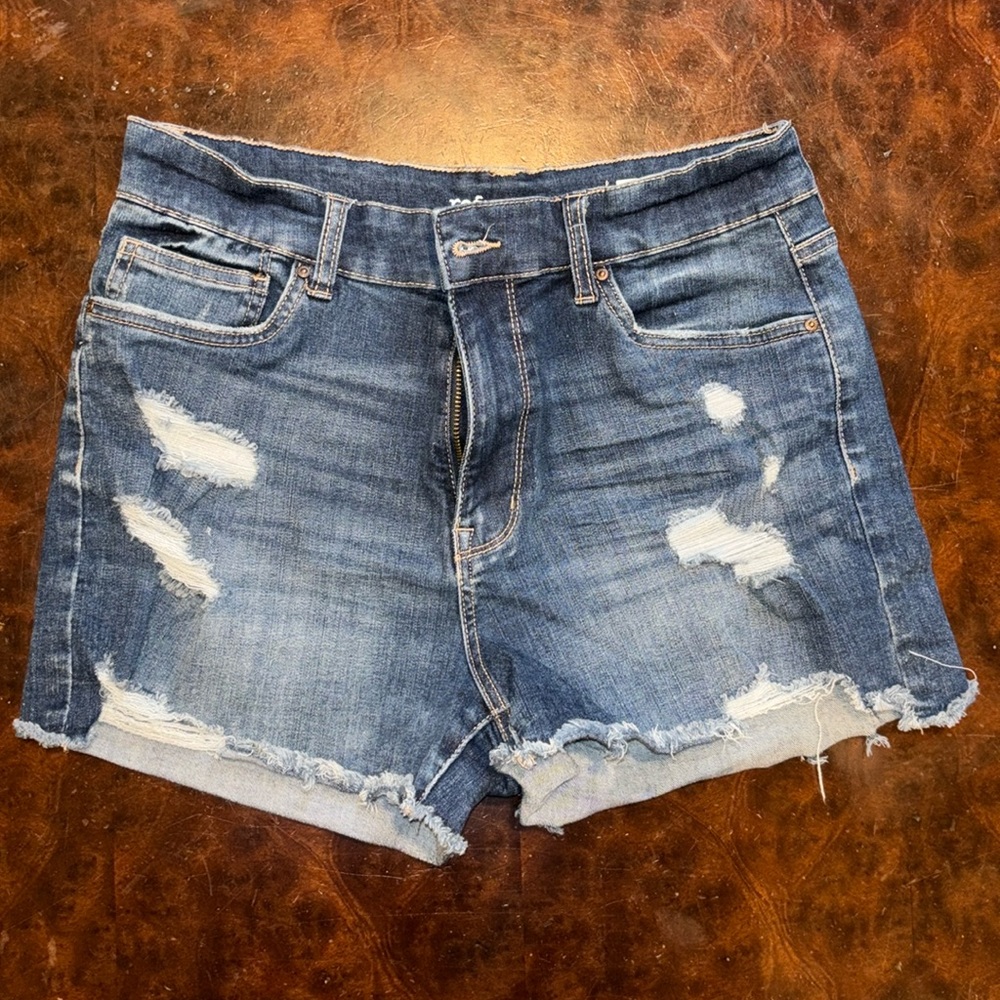 REFUGE MIAMI High-Rise Distressed Denim Shorts 🏝️